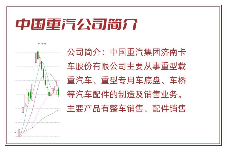 中国重汽公司简介