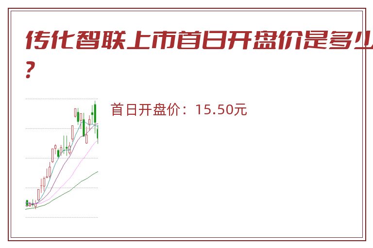 传化智联上市首日开盘价是多少？