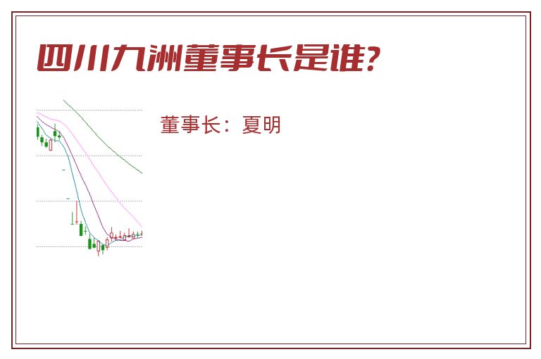 四川九洲董事长是谁？