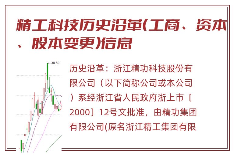 精工科技历史沿革（工商、资本、股本变更）信息