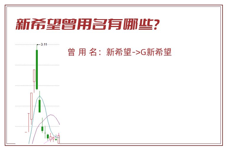 新希望曾用名有哪些？