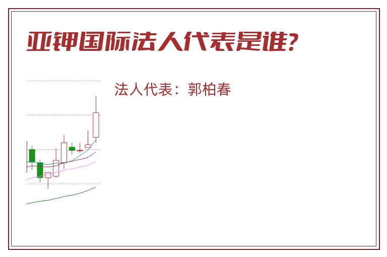 亚钾国际法人代表是谁？