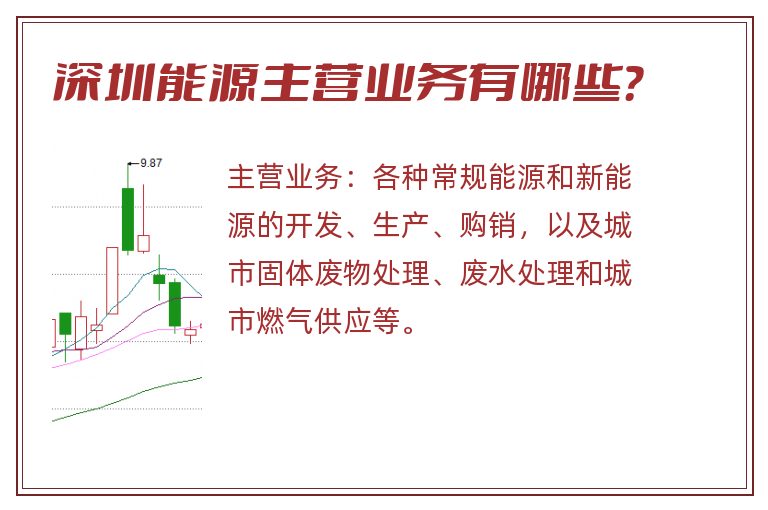 深圳能源主营业务有哪些？