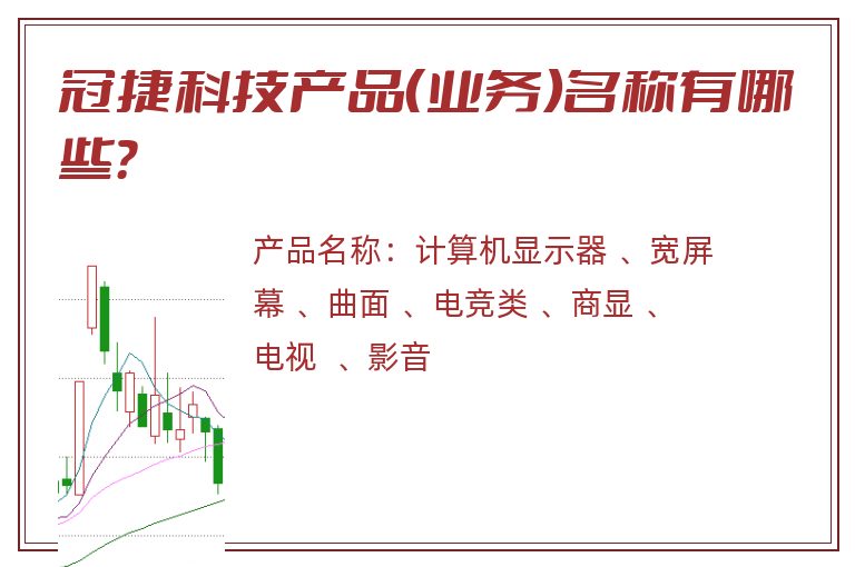 冠捷科技产品（业务）名称有哪些？