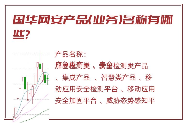 国华网安产品（业务）名称有哪些？