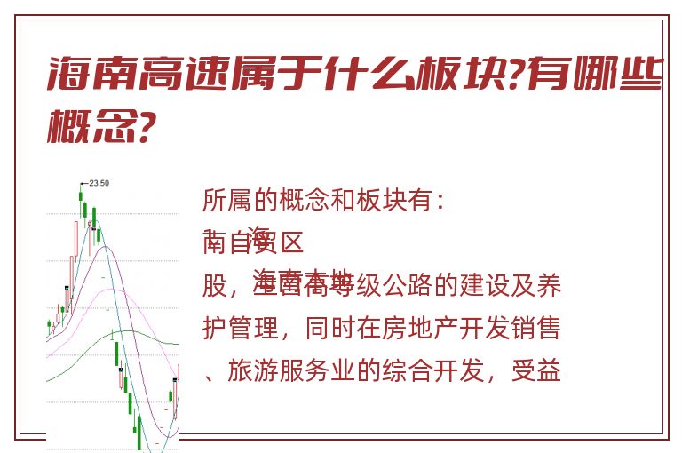 海南高速属于什么板块？有哪些概念？