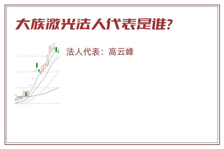 大族激光法人代表是谁？