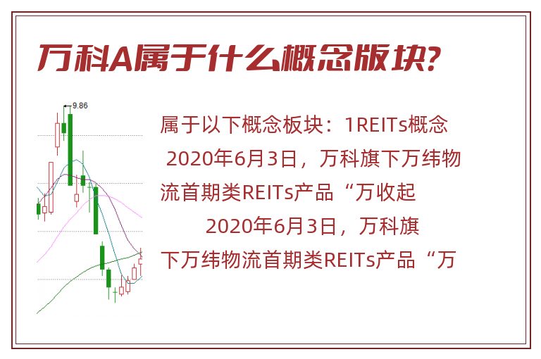 万科A属于什么概念版块？