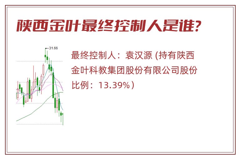 陕西金叶最终控制人是谁？