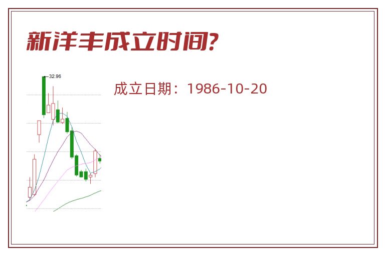 新洋丰成立时间？