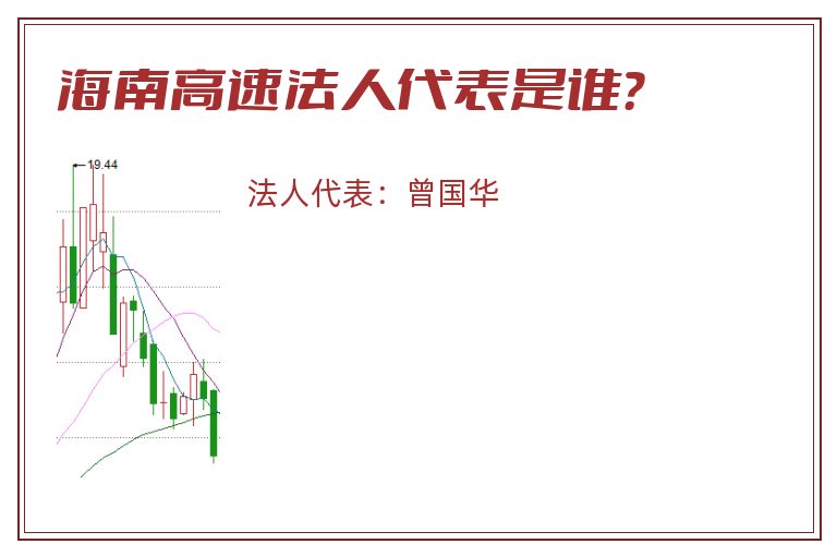 海南高速法人代表是谁？