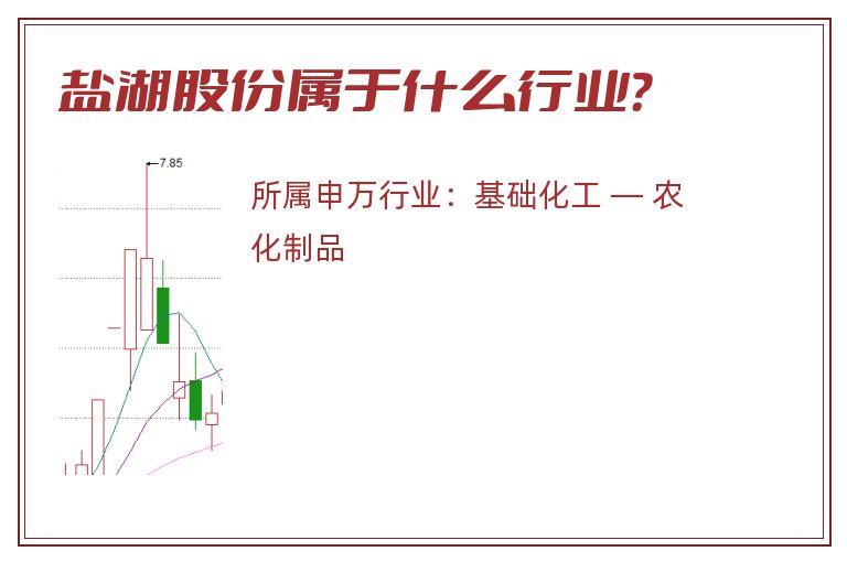 盐湖股份属于什么行业？