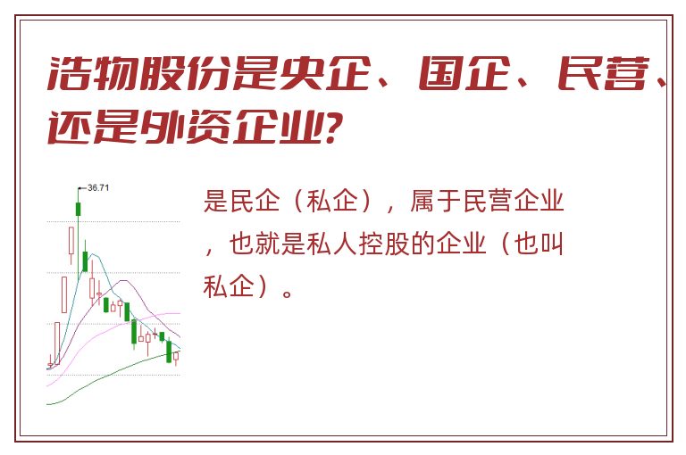 浩物股份是央企、国企、民营、还是外资企业？