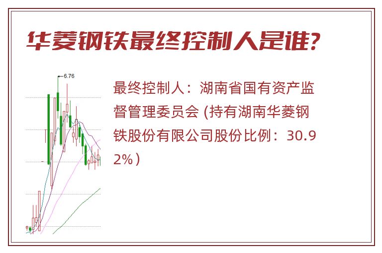 华菱钢铁最终控制人是谁？