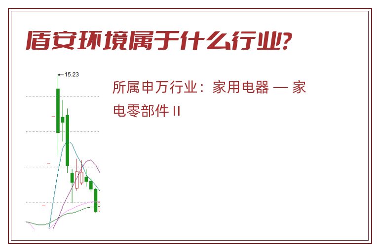 盾安环境属于什么行业？