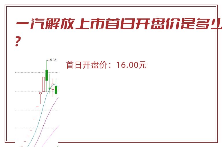 一汽解放上市首日开盘价是多少？