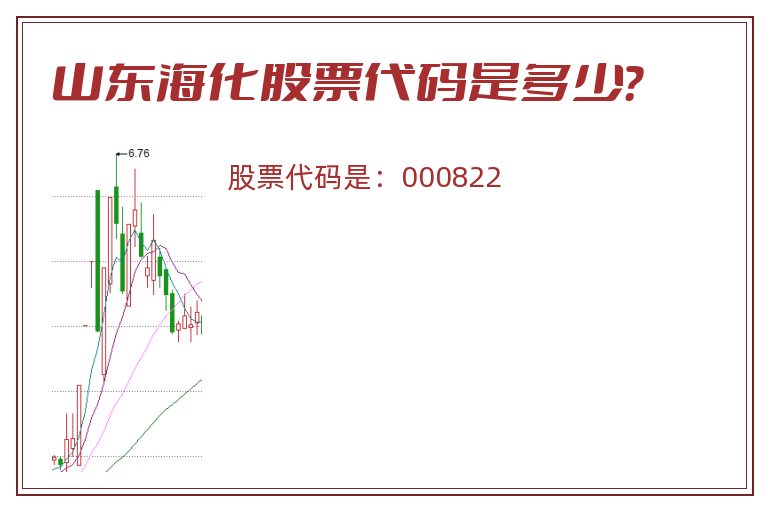 山东海化股票代码是多少？