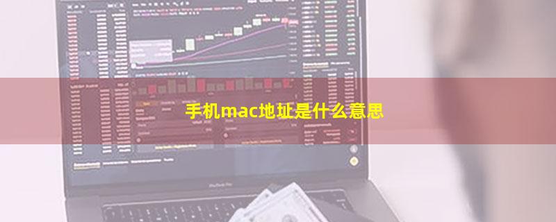 手机mac地址是什么意思