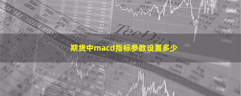 期货中macd指标参数设置多少