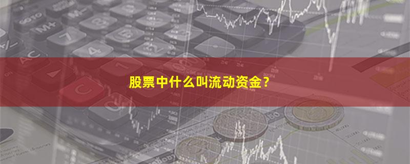 A股股票中什么叫流动资金？