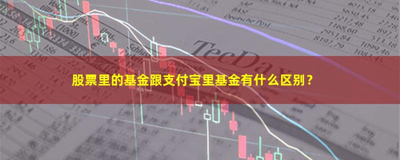 A股股票里的基金跟支付宝里基金有